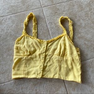 Lottie Moss Mini Ruffle Bustier Top